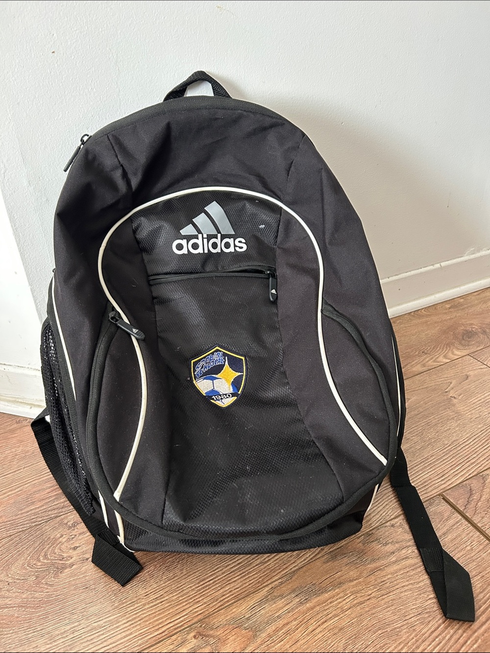 adidas Black Backpack with White Trim - Men's Daypack